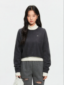 Loose Warm Knitted Sweater for Spring Autumn Short Style