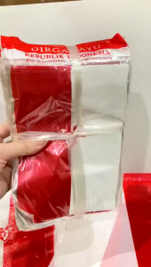 Bendera Plastik Renteng Persegi Panjang Tali Merah Putih Garuda Segilima Indonesia Hiasan 17 Agustus