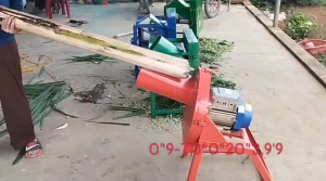Máy băm chuối nhỏ nhuyễn luôn trộn cám để cho gà vịt ăn mà không phải băm lại