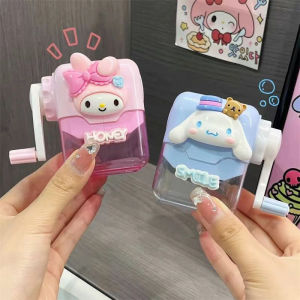 CANAMEK Sanrio Hand-cranked Pencil Sharpener Melody Dog Pencil Sharpener For Children And Elementary School Students