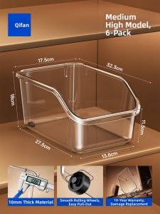 ZHIFAN | Translucent Organizer Storage Box Thickened Plastic