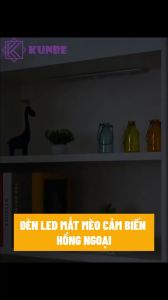 Đèn LED Trang Trí Cảm Biến Chuyển Động Hồng Ngoại KUNBE Đèn Mắt Mèo Với Ánh Sáng 3 Màu Hiệu Ứng Độc Đáo Nhiều Kích Cỡ Phù Hợp Trang Trí Tủ Đồ Nhà Bếp Phòng Ngủ Phòng Khách