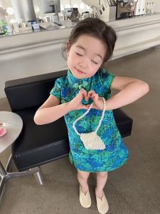 [1-9 Years] daidai (Ready Stock) Baby Girl Cheongsam Dress Children CNY Chinese New Year Children Kid 女童旗袍宝宝公主裙儿童中国风汉服