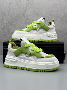 Mens Summer 2025 Trendy Work Shoes Breathable Versatile Casual Slip-On round Toe Flat Heel Rubber Outsole Comfortable Sports Sneakers