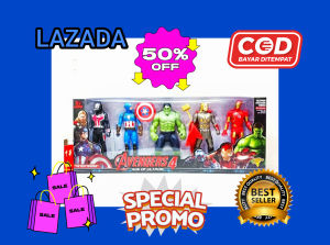 1 Set Mainan Anak Robot Super Hero Avengers lengkap Isi  5 Pcs  Mainan Murah  Mainan Mini  Figure  Mainan Anak Laki  laki