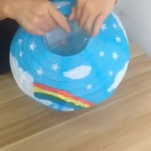 Khinh khí cầu giấy -đèn lồng khinh khí cầu hoạ tiết trang trí TếtNoelNoentiệc cưới khu vui chơilớp học mầm non-BAUHO