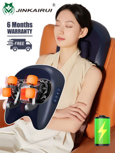 Jinkairui Neck Massager Pillow Cervical and Trapezius Massage with Heating Kneading Shoulders to Relax Muscles(Rechargeable)