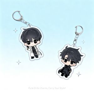 Bandai | Anime Omniscient Reader Acrylic Keychain Kim Dokja Yoo Joonghyuk Creative Pendant Cosplay Gift
