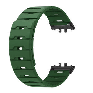 Soft Silicone Strap for Samsung Galaxy Watch Fit3 Sport Magnetic Band for Galaxy Watch Fit3 Two-tone Wristband Replacement Parts
