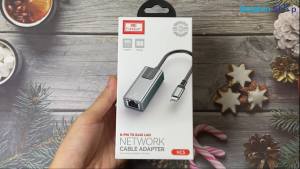 Cắm Dây Mạng Cho 5 => 14 Pro Max Earldom NC5 Lightning Sang RJ45 LAN 100Mbps