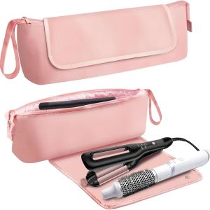 Hair Tools Travel Bag and Heat Resistant Mat 2 in 1 Organizer Hair Travel Case for Curling IronHair StraightenerHair Dryers ﻿