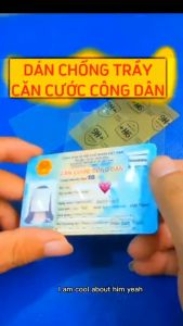 Miếng dán Căn cước công dân bằng lái xe chống trầy xướcmiếng dán CCCD cường lực 9h