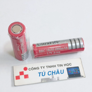 Pin 18650 UltraFire BRC 18650 / 6800mAh - 3.7V Li-on (Pin sạc): Pin đầu Bằng (1 Viên)