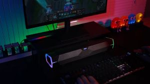 [ลำโพงตั้งโต๊ะ/แล็ปท็อป Speaker เสียงบลูทูธ RGB ลำโพงคู่/วูฟเฟอร์ การเชื่อมต่อแบบมีสาย + บลูทูธ]