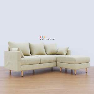 Yohana Sofa Canesa L Sudut 3 Dudukan Dan Stool