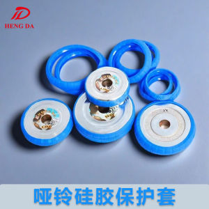 Anti-Slip Pure Steel Dipped Glue Silicon Dumbbell Weights Protective Covers for Mens Arm Muscle Training Fitness Equipment