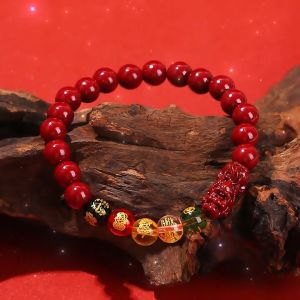 Attract Wealth & Good Luck: Cinnabar Pixiu Lucky Money Bracelet