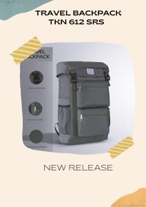 TKN Official - Ishikari Tas Ransel Punggung Backpack Sekolah Kerja Travelling Laptop Pria Wanita Tahan Air 30+10 Liter - Daily Backpack Water Resistant 40 Liter