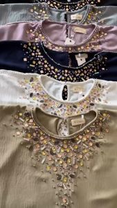 SAPHIRE KAFTAN Mewah Kaftan Lebaran Ceruty Original ENCHANTE