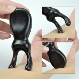 Sandalwood Facial Massage Stick Eye Ear Gua Sha Nose Lift Jaw Line Neck Care Multi-Function Nasal Scraper Health Care Equipment