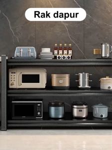 Rak Dapur Rak Microwave Rak PanciRak Oven Rak Dapur Susun Stainless Steel