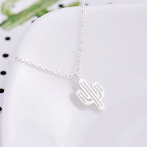 Dây chuyền bạc nữ mẫu xương rồng chất liệu bạc 925 mẫu mới sang trọng APRIL JEWELRY DC012