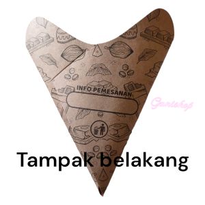 Kertas crepes wadah crepes hitamcoklat isi 100 lembar