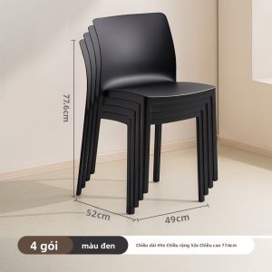 Citylong | Ghế Ăn Sang Trọng Và Tinh Tế Có Thanh Ngả Lưng Đỡ