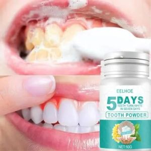 EELHOE 5 Hari Teeth Whitening Powder: Perlengkapan Perawatan Pribadi untuk Gigi Putih & Segar