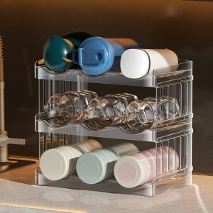 Luxurious Multi-layer Transparent Beverage Storage Rack