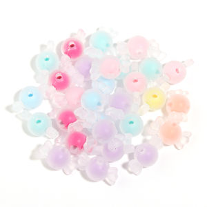 50-100pcs/lot Candy Spacer Beads Color Acrylic Beads For Jewelry Making DIY Jewelry Necklaces Handicrafts Accessories