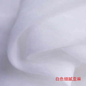 Vải Lanh Cotton Cao Cấp Thoáng Khí Chống Nhăn Vải Lanh Trắng Chất Liệu May Mặc Vải Lanh Cotton Pha Trộn Kiểu Âu Và Mỹ