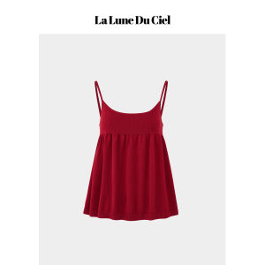 La lune Du ciel | Áo Camisole Knit Pháp Phong Cách Đẹp Duyên Dáng Nữ