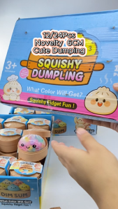 12/24pcs Cute Dumpling Novelty Collection Stress Relief Toys Party Gifts Loot Bag Fillers Resale