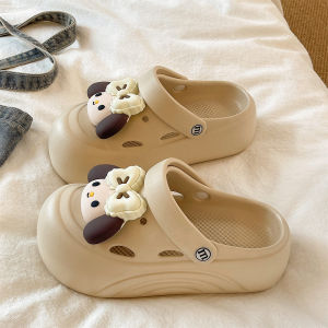 Cute Cartoon Thick Soled Slip-on Beach Shoes