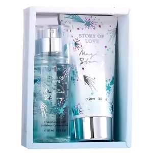 (2n1) Set-88/90ML Women Spray Floral Fragrance Long-lasting Fragrance Body Spray Perfume Valentines Day Gift For Girl