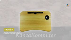 TaffHOME Meja Belajar Laptop Lipat Portable Desk with Bottle Hole - L62