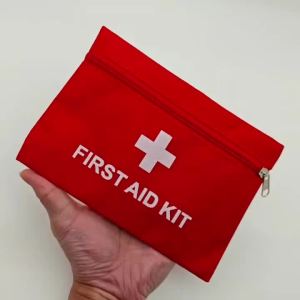 Portable First Aid Kit Bag Red Emergency Medical Pouch Waterproof Storage Bag For Home Outdoor Travel Camping Survival Supplies