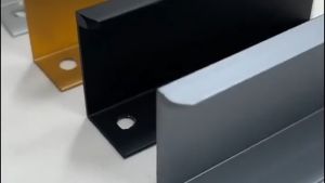 1 Pieces Durable Cabinet Door Handle Mount Finger Edge Pull Concealed Modern Style Handles Knobs For Home Kitchen