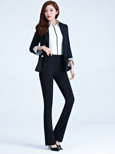 Elastic Crease-resistant Long Flare Pants Black