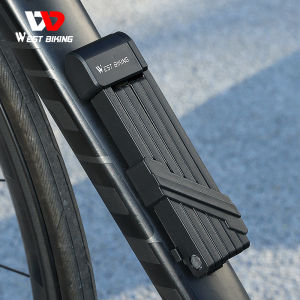 WEST BIKING Foldable Bicycle Lock Security Anti-theft Cycling Lock Portable Anti-Hydraulic Mountain Bicycle Accessories