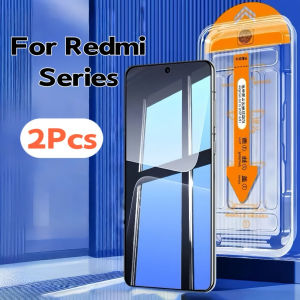 2Pcs Tempered Glass Screen Protector For Redmi K80 Ultra Note 14 14S 13 12 Turbo Note 13 12 K80 Pro 4G 5G Easy Installation Kit