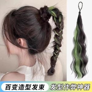 อุปกรณ์ทำผมปลอม เล็บม้าสีสันสดใส เล็บม้าเพิ่มความหนา เครื่องมือทำผมสำหรับเด็ก ทรงผมปลอม เส้นผมสีสันสดใส