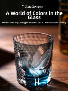 Traditional Edo Cut High-end Handmade Lead-free Crystal Whiskey Glass