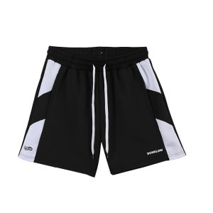 DUNKLOW American Basketball Shorts Mens Sport Breathable Quick Dry Thin Training Casual Basketball Pants Four-Fifths Length