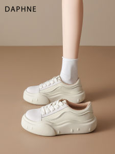 Daphne | Thick Sole White Shoes for Women Increase Height Casual Sport