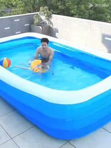 🌏สเปลี่ยนใหม่หากลมรั่ว🌏 ระเป่าลมครอบครัว สระน้ำเป่าลม 1.5/1.8/2.1/2.6/3.05M 3ชั้น ของเล่นเด็ก แถมฟรี ที่สูบไฟฟ้า สระน้ำขนาดใหญ่ สระว่ายน้ำเด็ก สระว่ายน้ำเป่าลม สระว่ายน้ำใหญ่ สระน้ำครอบครัว สระน้ำถูกๆใหญ่ สระน้ำใหญ่ๆถูก