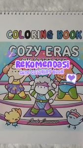 COZY ERAZ Coloring Book Buku Gambar Mewarnai Sketsa Menggambar Kertas Premium Tebal 220 GSM A4