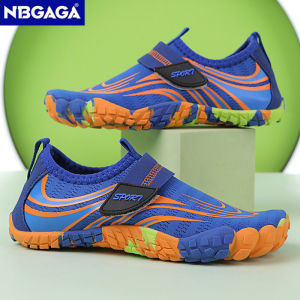 NBGAGA | Summer Breathable Barefoot Water Shoes for Kids Boys Beach Sport Anti-Slip Indoor Children Casual Fitness Running Shoes