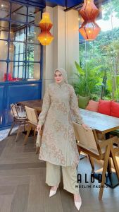 (9) ALODI RIZKIA OneSet Baju Set Celana Wanita Muslimah Rizkya set By Alody. Nazra Sha